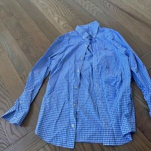 Vineyard Vines Boys Blue Checkered Shirt